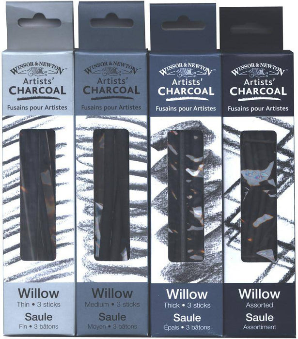 Winsor & Newton Willow Charcoal Sticks (Medium) - ArtStore Online