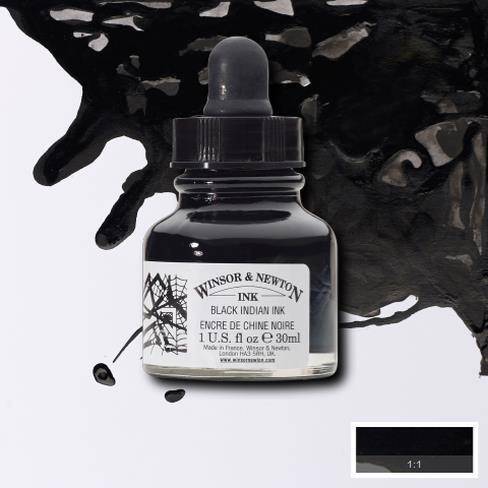 Winsor & Newton Waterproof Black Drawing Inks - ArtStore Online