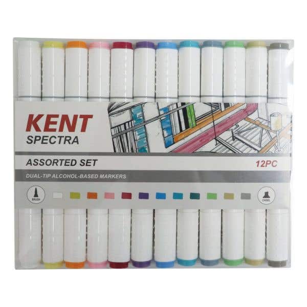 Kent Spectra Graphic Design Marker Assorted Set 12 - ArtStore Online