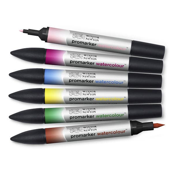 Winsor & Newton Promarker Watercolour Set 6 (Floral Tones) - ArtStore Online