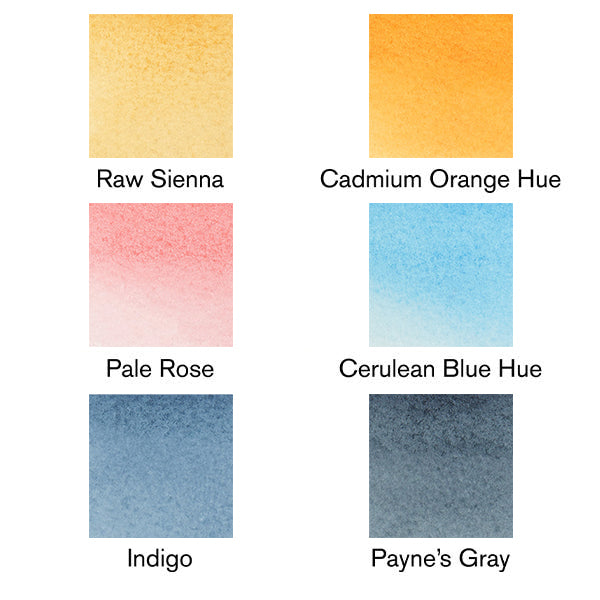 Winsor & Newton Promarker Watercolour Set 6 (Sky Tones) - ArtStore Online