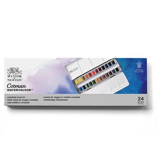 Winsor & Newton Cotman Watercolour Half Pan Metal Sketchers' Box - ArtStore Online