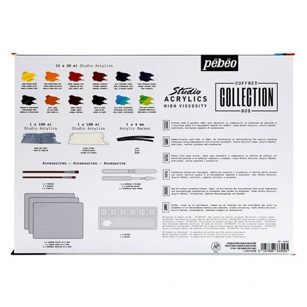 Pebeo Studio Acrylics Collection Box - ArtStore Online