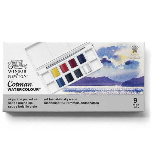 Winsor & Newton Cotman Half Pan Watercolour Pocket Set (Skyscape) - ArtStore Online
