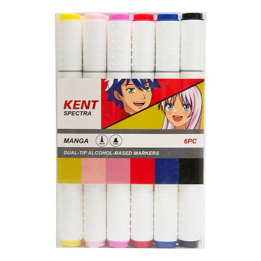 Studio Series Dual Tip Alcohol Marker Set - Skin Tones, 6 Markers