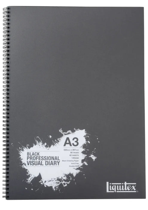 Liquitex Professional Black Visual Diary - ArtStore Online