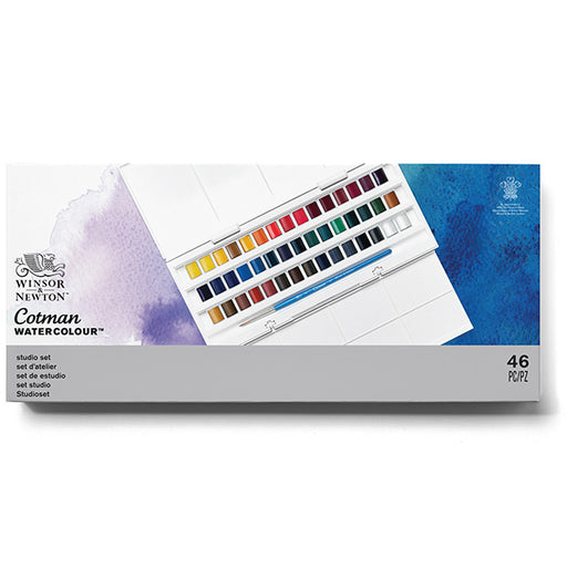 Winsor & Newton Cotman Half Pan Studio Set 45 - ArtStore Online