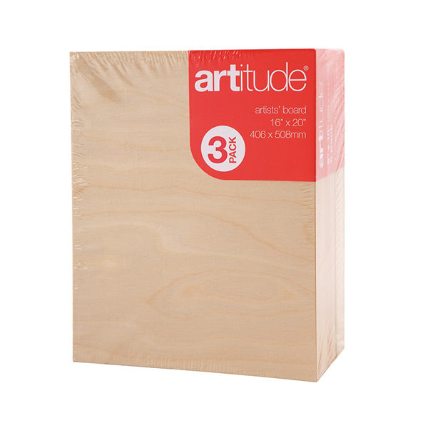 Artitude Artists' Wooden Thin Edge Boards - ArtStore Online