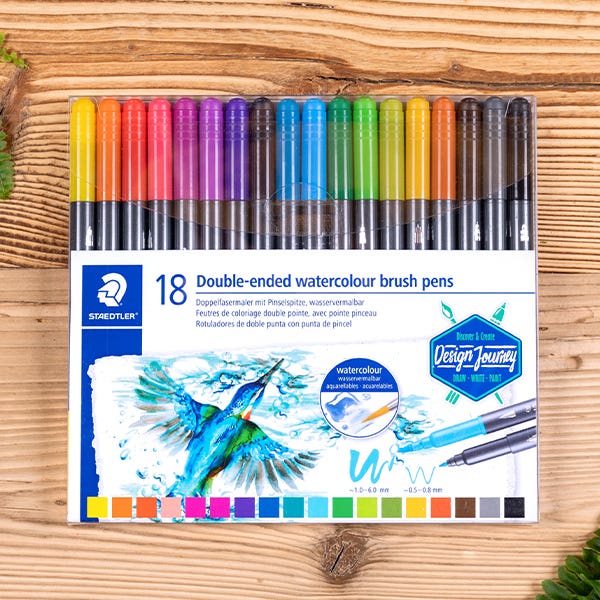 STAEDTLER Double-Ended Watercolour Brush Pen Sets - ArtStore Online