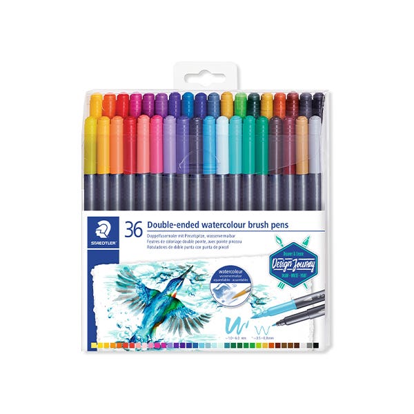 STAEDTLER Double-Ended Watercolour Brush Pen Sets - ArtStore Online