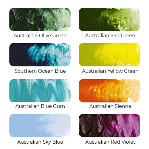 Matisse Flow 75ml Australian Colours Set Of 10 - ArtStore Online