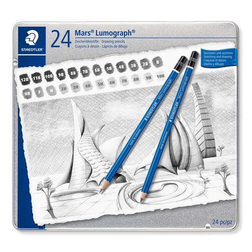 STAEDTLER Mars Lumograph Pencil Set 24 - ArtStore Online