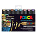 Posca Marker Broad (PC-8K) Metallic Set 8 - ArtStore Online