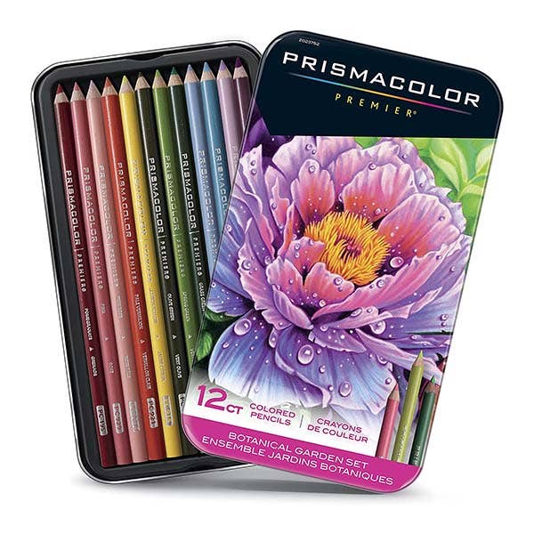 Prismacolor Premier Coloured Pencil Botanical Garden Set 12 - ArtStore Online