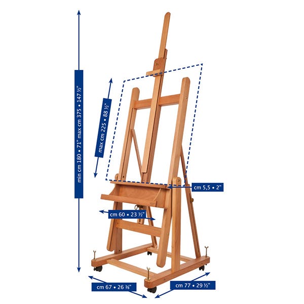 Mabef M18 Studio Convertible Easel - ArtStore Online