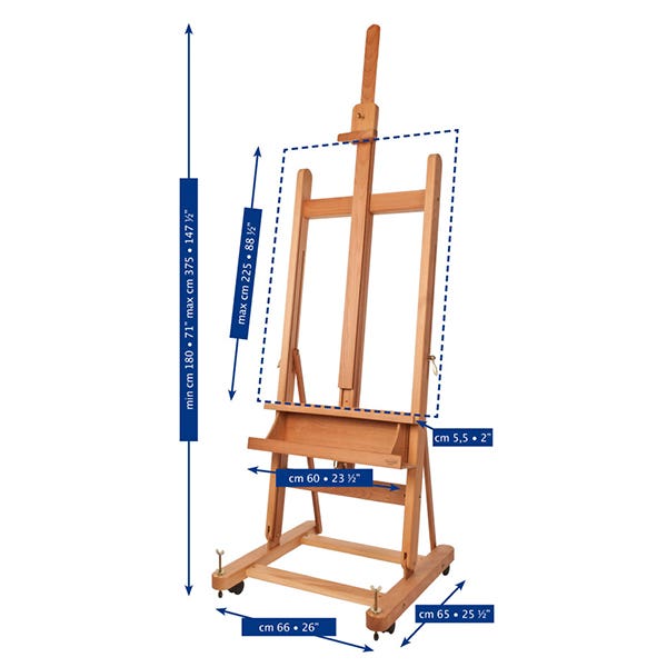 Mabef M06 Deluxe Artist Studio Easel - ArtStore Online