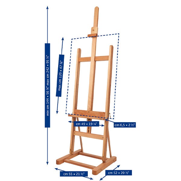 Mabef M10 Basic Studio Easel - ArtStore Online