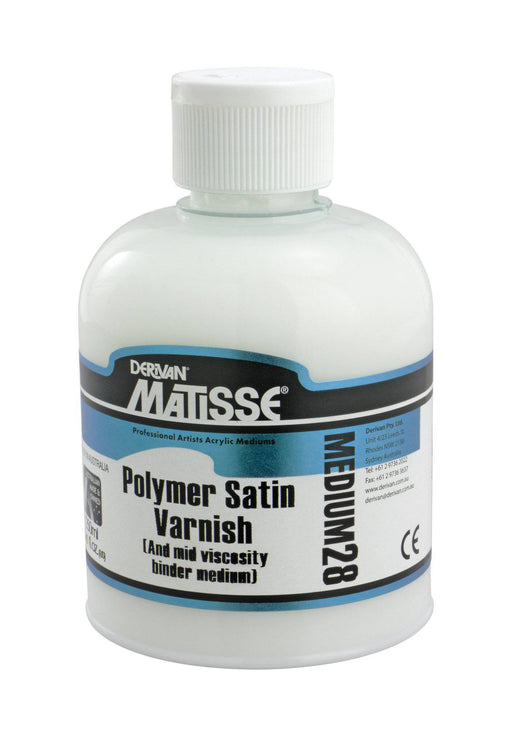 Matisse Artist Polymer Varnish Gloss, Satin or Matt (Waterbased) - ArtStore Online