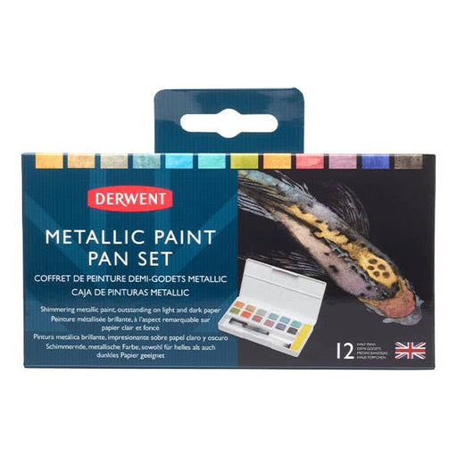 Derwent Metallic Watercolour Paint Pan Set - ArtStore Online