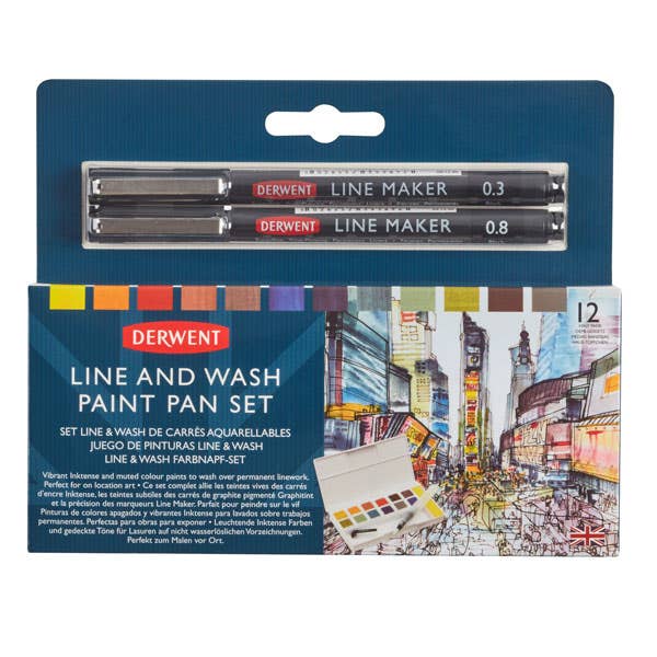 Derwent Line and Wash Paint Pan Set - ArtStore Online
