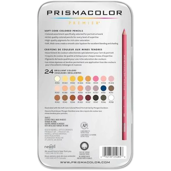 Prismacolor Premier Coloured Pencil Portait Set 24 - ArtStore Online