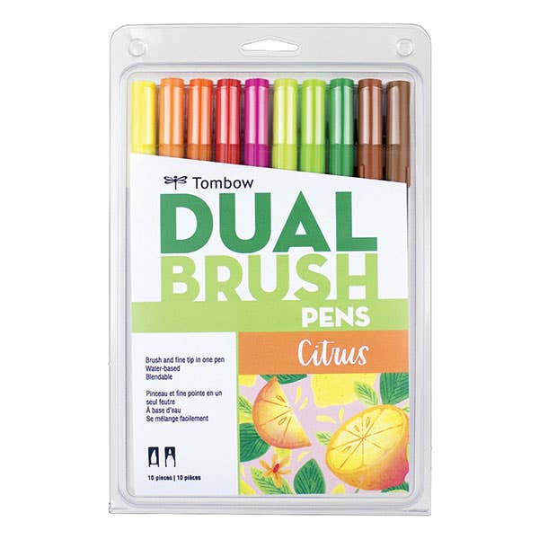 Tombow Dual Brush Pen Sets of 10 - ArtStore Online