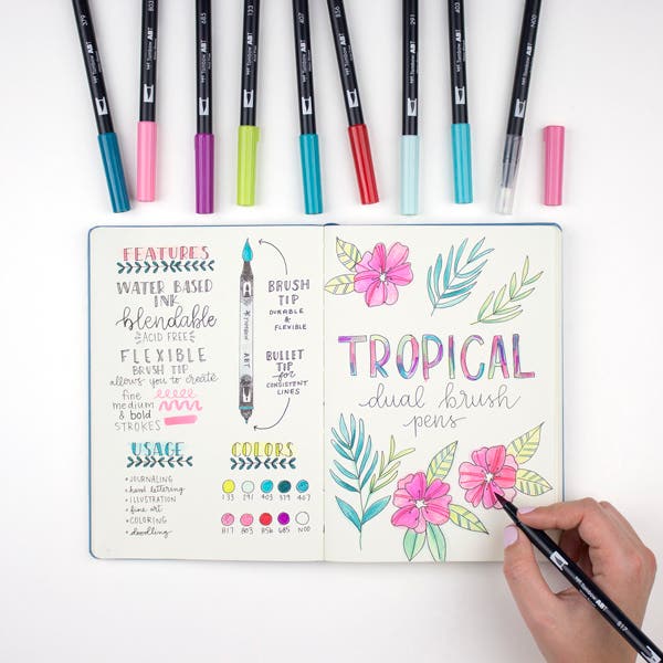 Tombow Dual Brush Pen Sets of 10 - ArtStore Online