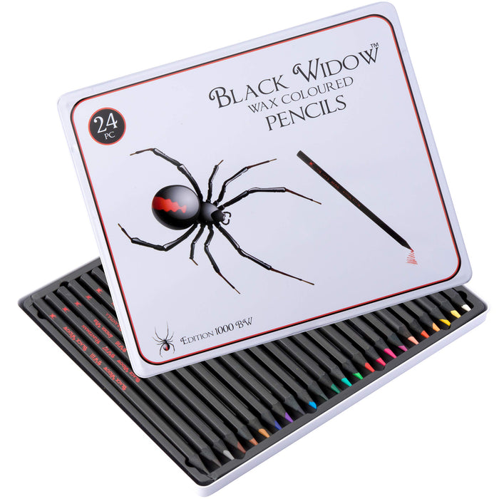 Black Widow Colour Pencils - Spider Set - ArtStore Online