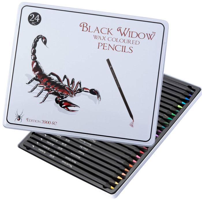 Black Widow Colour Pencils - Scorpion Set - ArtStore Online