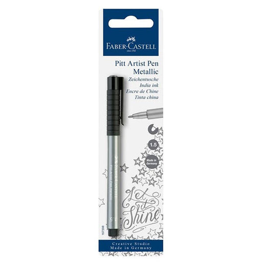 Faber-Castell Pitt Artist Metallic Silver Pen - ArtStore Online