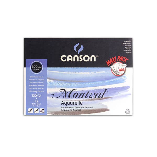 Canson Montval Watercolour Mega Pad A3 - ArtStore Online