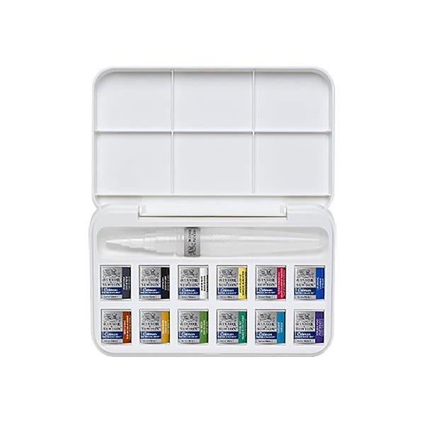 Winsor & Newton Cotman Half Pan And Brush Pen Set - ArtStore Online