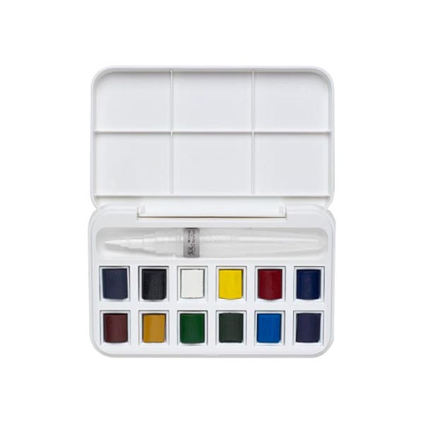 Winsor & Newton Cotman Half Pan And Brush Pen Set - ArtStore Online