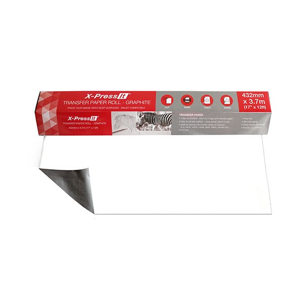 X-Press It Transfer Paper Roll Graphite (43cm x 3.7m) - ArtStore Online