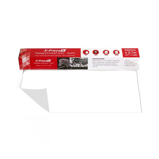 X-Press It Transfer Paper Roll White (43cm x 3.7m) - ArtStore Online