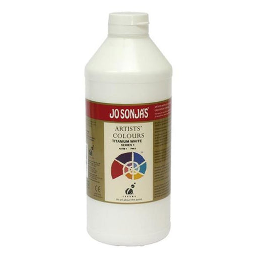 Jo Sonja's Artist Acrylic Colours 1L (Titanium White) - ArtStore Online