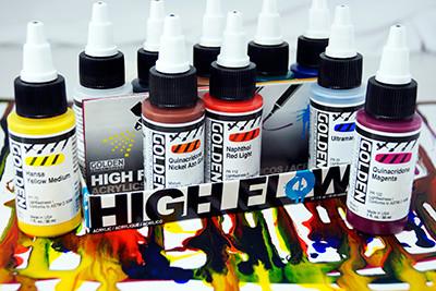 Golden High Flow Assorted Acrylic Paint Set 10 - ArtStore Online