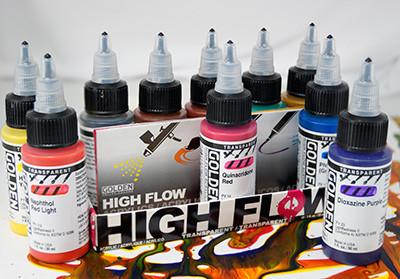 Golden High Flow Transparent Acrylic Paint Set 10 - ArtStore Online