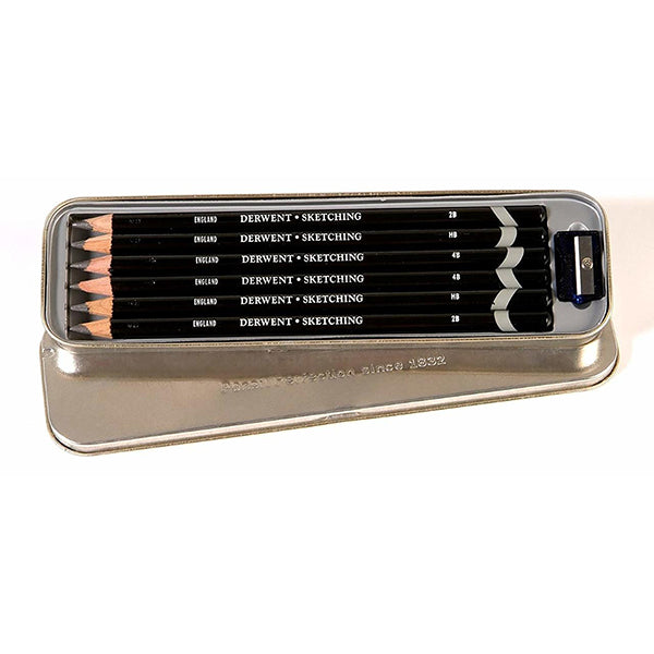 Derwent Sketching Pencils Tin 6 - ArtStore Online