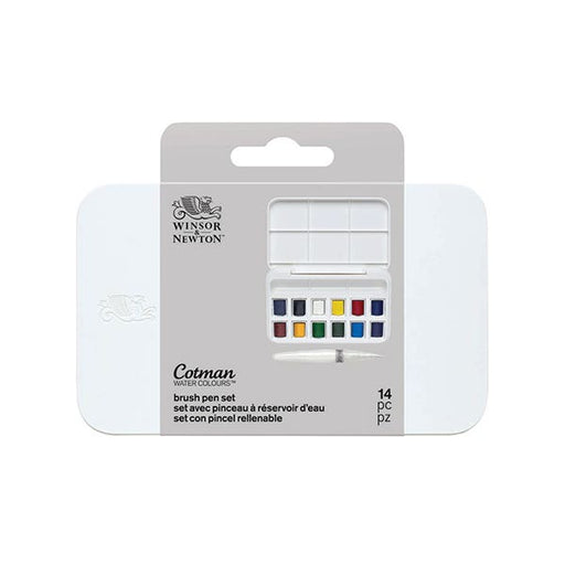 Winsor & Newton Cotman Half Pan And Brush Pen Set - ArtStore Online