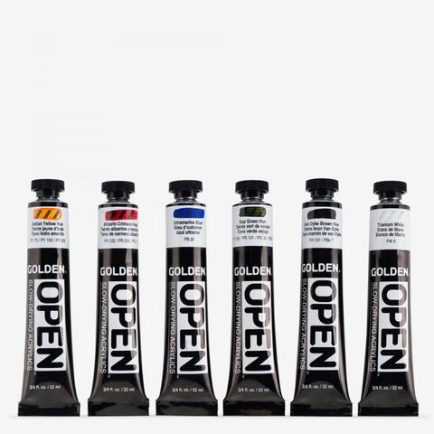 Golden OPEN Acrylic Traditional Colour Set - ArtStore Online