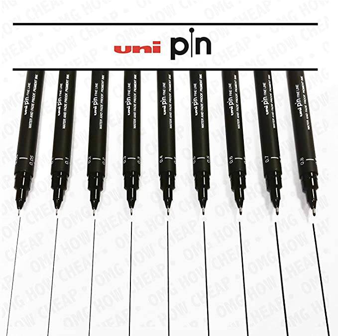 Uni Pin Fineliners & Brush tips - ArtStore Online